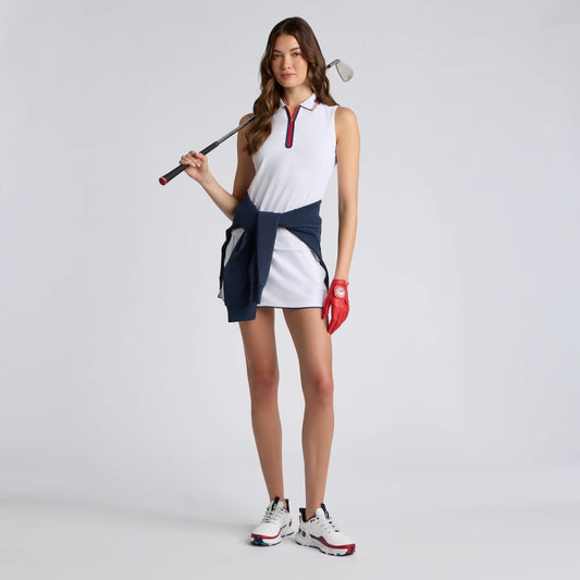 CONTRAST TECH PIQUÉ SLEEVELESS POLO - US 5272