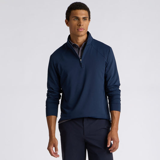 BRUSHED BACK TECH TERRY 1/4 ZIP PULLOVER - US 5328
