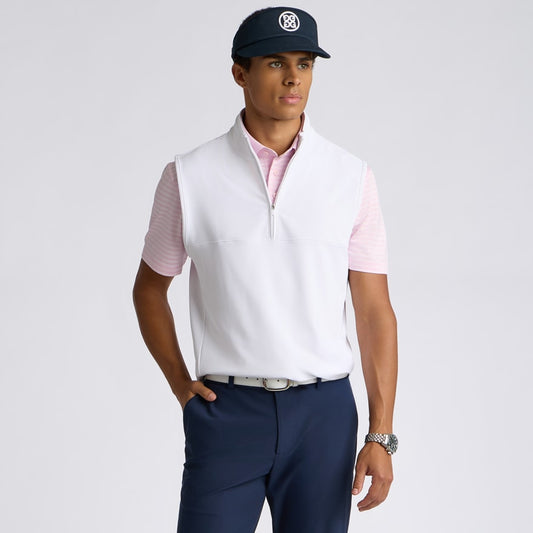 BRUSHED BACK TECH TERRY 1/4 ZIP VEST - US 3511