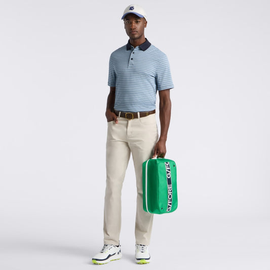 HERRINGBONE STRIPE TECH JERSEY POLO - US 7073