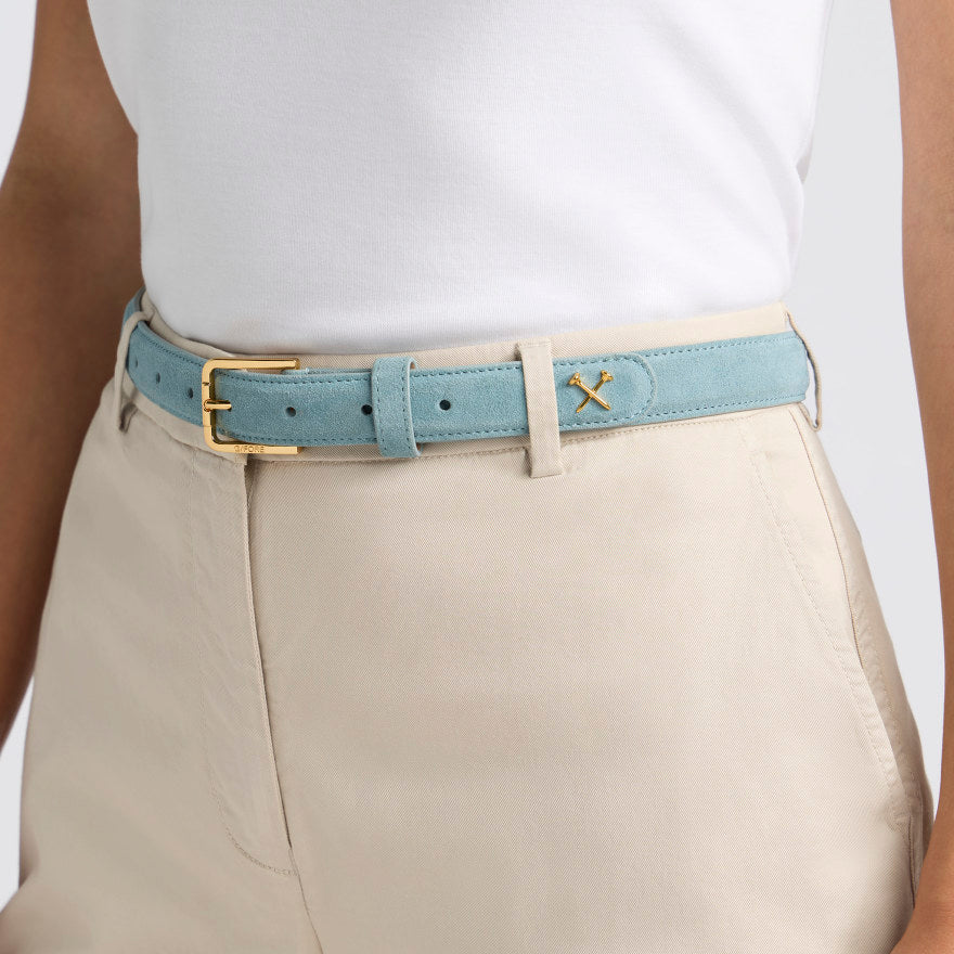 WOMEN'S METAL TEES SUEDE BELT - US 5061