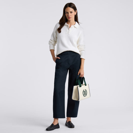 LTD RELEASE STRETCH COTTON GABARDINE BARREL LEG TROUSER - US 7329