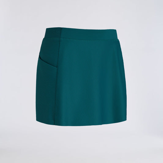 2-TONE RIB KNOCKOUT A-LINE SKORT - US 1711