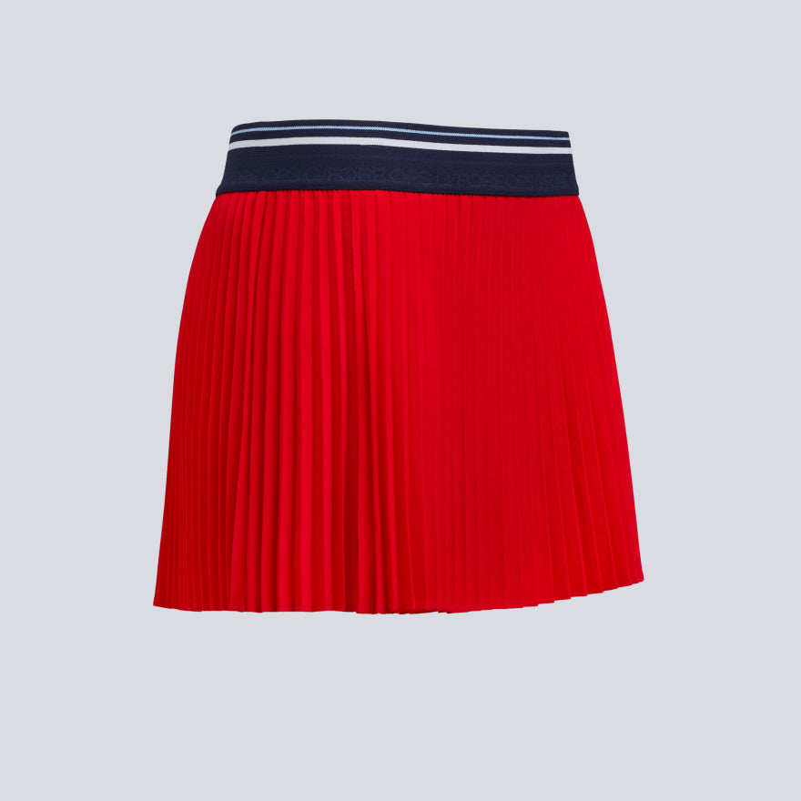MICROPLEAT STRETCH WOVEN HIGHWAISTED SKORT - US 7187