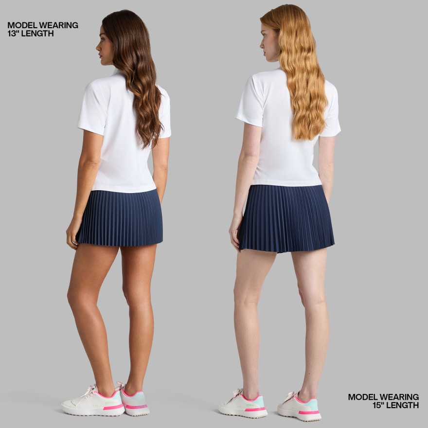 MICROPLEAT STRETCH WOVEN HIGHWAISTED SKORT - US 9299