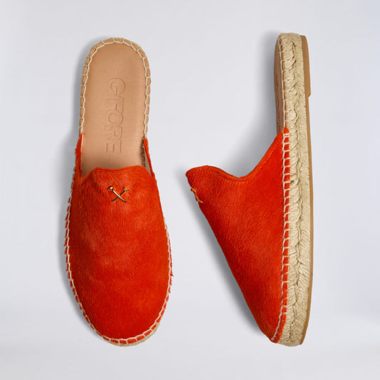 WOMEN'S METAL TEES PONY HAIR ESPADRILLE - US 9304