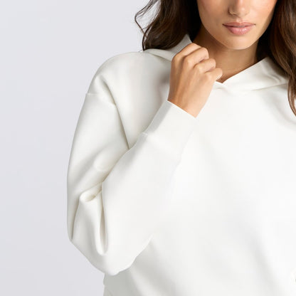 COTTON BLEND SCUBA HOODIE - US 2626