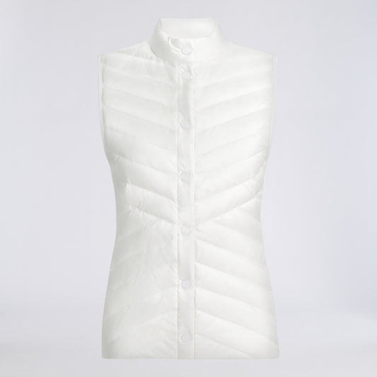 V-DOWN QUILTED STRETCH TECH INTERLOCK VEST - US 7842
