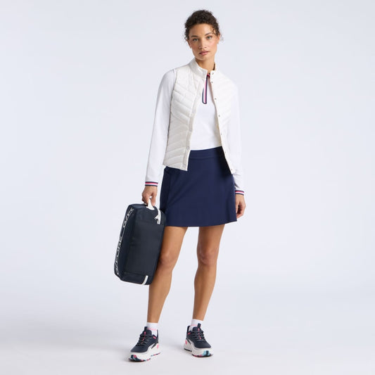 V-DOWN QUILTED STRETCH TECH INTERLOCK VEST - US 7842