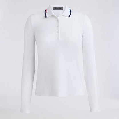 SILKY TECH NYLON LONG SLEEVE POLO - US 4604