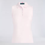 PLEATED COLLAR SILKY TECH NYLON SLEEVELESS POLO - US 2008