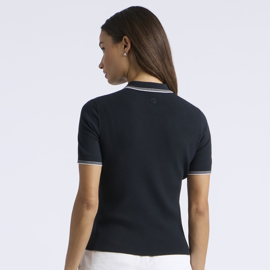 ELEVATED SHORT SLEEVE SWEATER POLO - US 8182