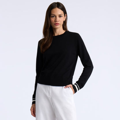 COOLING COTTON CREWNECK SWEATER - US 4203