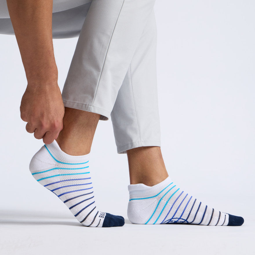 MEN'S MULTI STRIPE ANKLE SOCK - US 1185