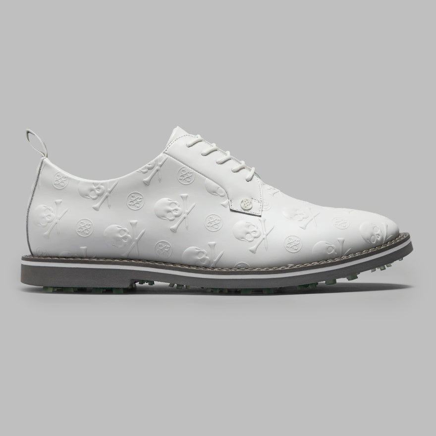MEN'S GALLIVANTER EMBOSSED SKULL & TEES LEATHER GOLF SHOE - US 6313