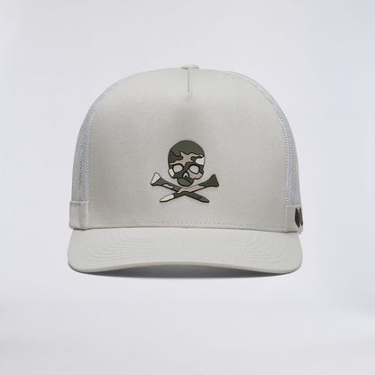 CAMO SKULL & TEES TALL TRUCKER HAT - US 3295