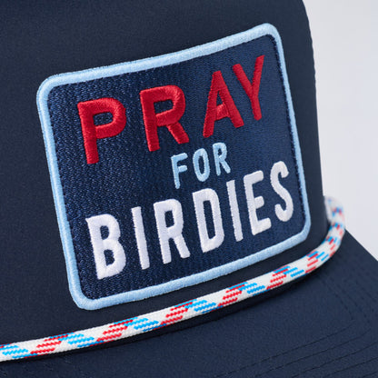 PRAY FOR BIRDIES RETRO MID TRUCKER HAT - US 8907