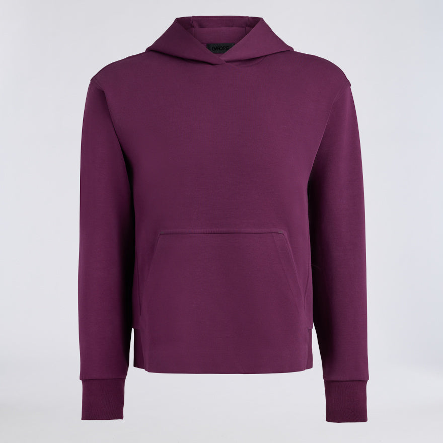 COTTON BLEND SCUBA HOODIE - US 8956