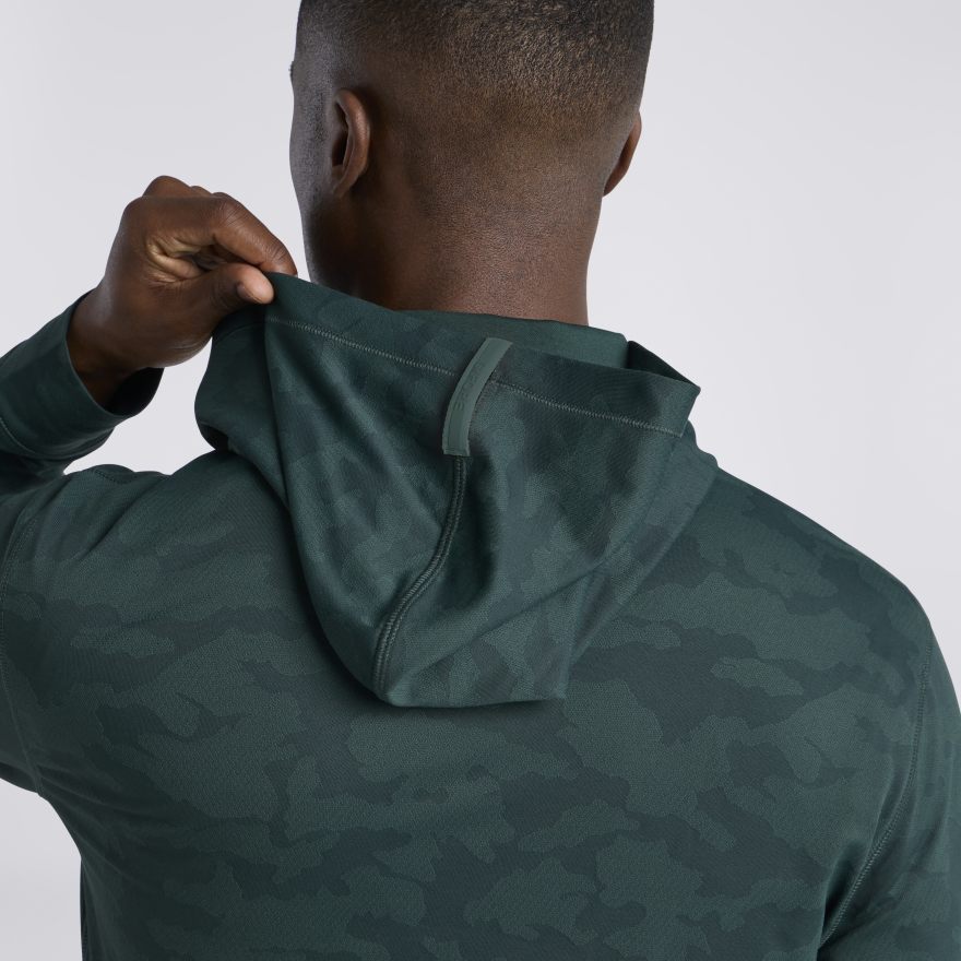 CAMO JACQUARD JERSEY HOODIE - US 0154