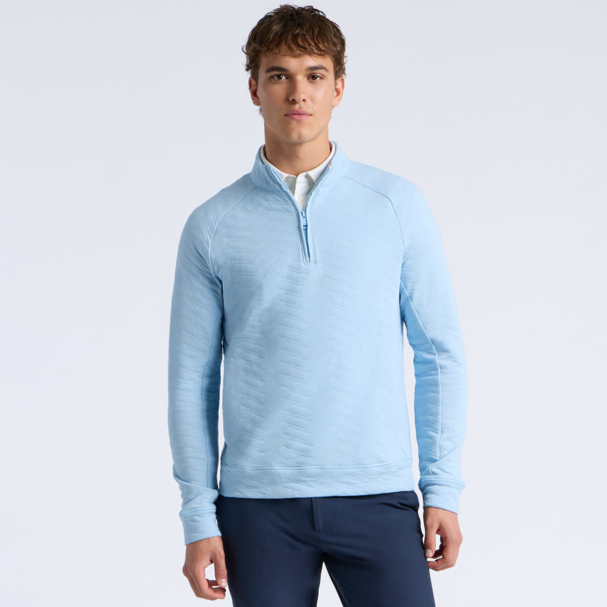DUNES COTTON QUILTED 1/4 ZIP PULLOVER - US 0329