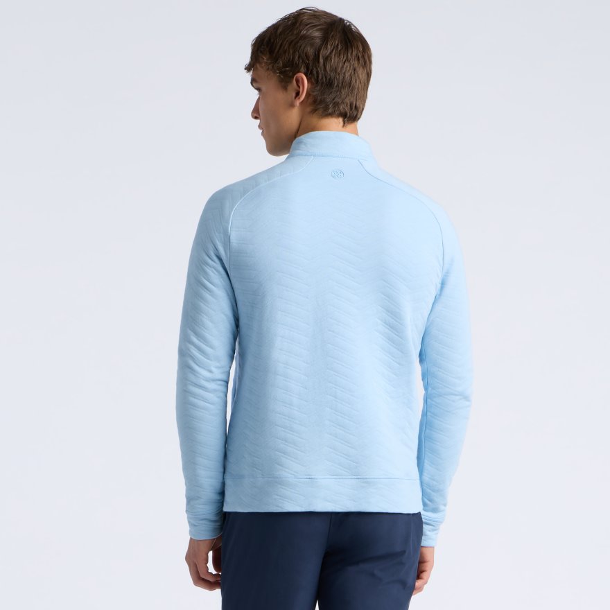 DUNES COTTON QUILTED 1/4 ZIP PULLOVER - US 0329