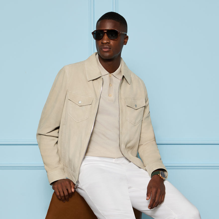 SUEDE TRUCKER JACKET - US 0780
