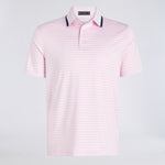 PERFORATED STRIPE JERSEY POLO - US 8912
