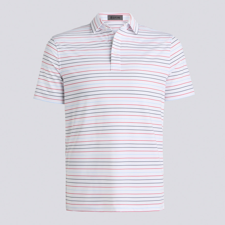 MULTI STRIPE TECH JERSEY POLO - US 8138