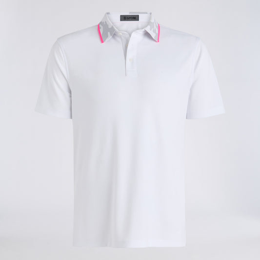 CAMO COLLAR PERFORMANCE PIQUÉ POLO - US 3012