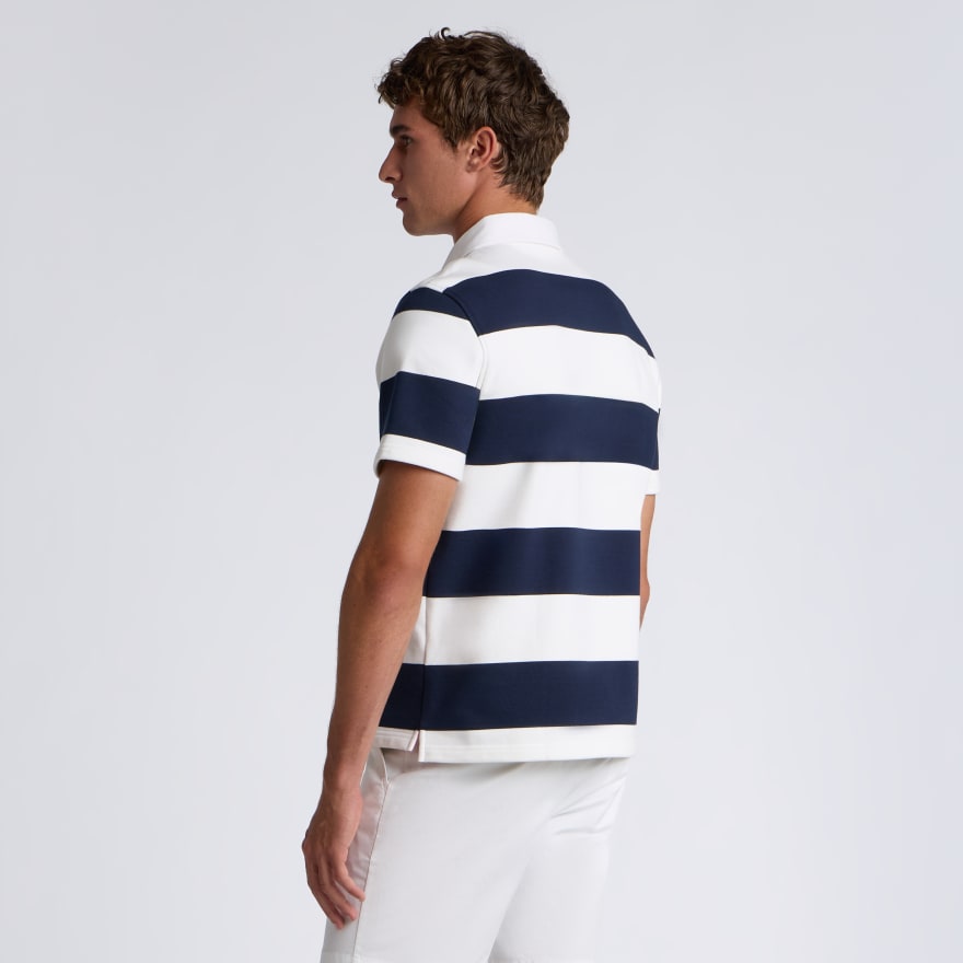 YARN DYE FRENCH TERRY RUGBY POLO - US 8917