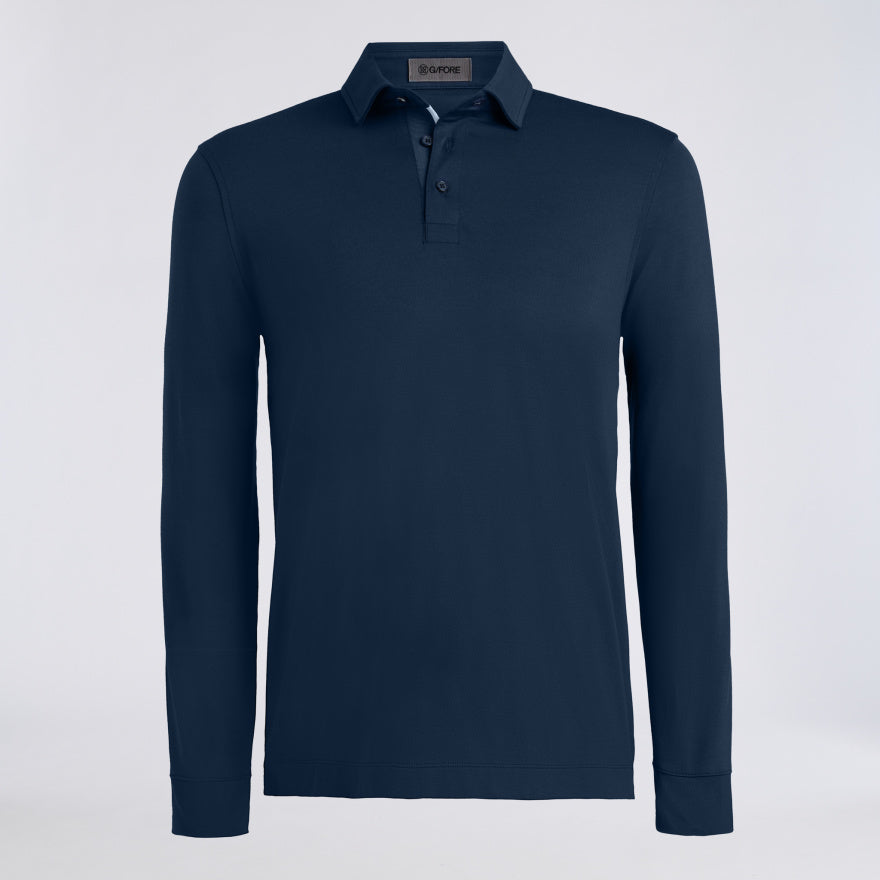 ALL PLAY STRETCH KNIT LONG SLEEVE POLO - US 9653
