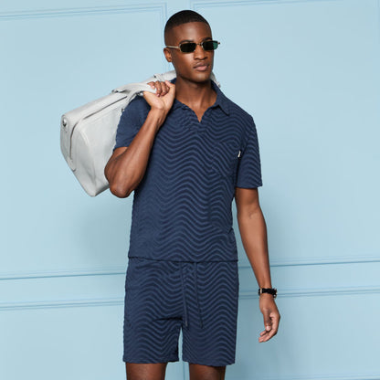 LTD RELEASE SWELL TERRY JACQUARD LOUNGE SHORT - US 3356