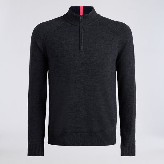 CIRCLE G MERINO WOOL 1/4 ZIP PULLOVER - US 6442