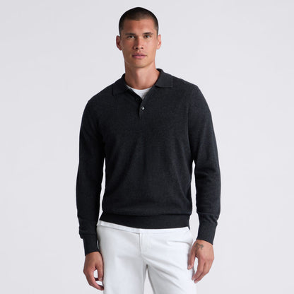 LTD RELEASE MONTAUK CASHMERE LONG SLEEVE POLO - US 1066