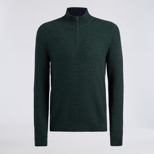 THE CLUB MERINO WOOL 1/4 ZIP SWEATER - US 3695