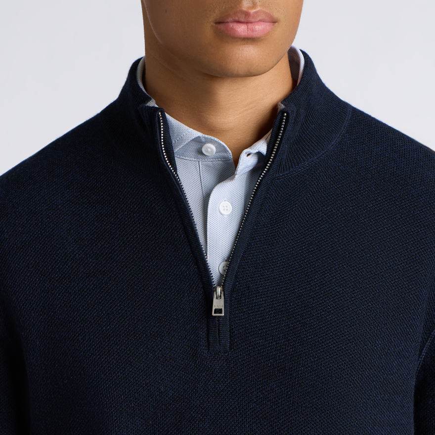 THE CLUB MERINO WOOL 1/4 ZIP SWEATER - US 2026