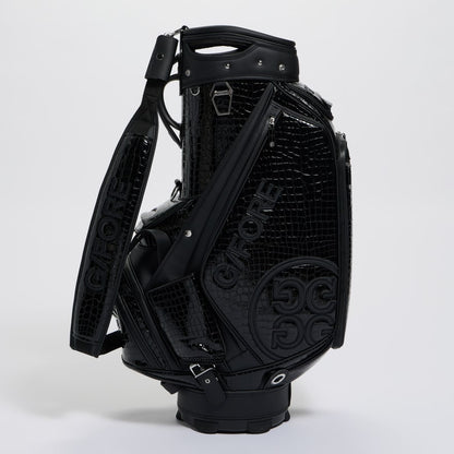 LTD RELEASE NOVELTY CROC-EMBOSSED LEATHER TOUR BAG - US 9178