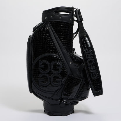 LTD RELEASE NOVELTY CROC-EMBOSSED LEATHER TOUR BAG - US 9178